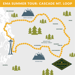 Washington's Cascade Mountain Loop map 