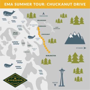 Evergreen Motorcycle Attorneys' map of Chuckanut Drive
