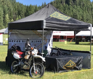 Evergreen Motorcycle Attorneys booth